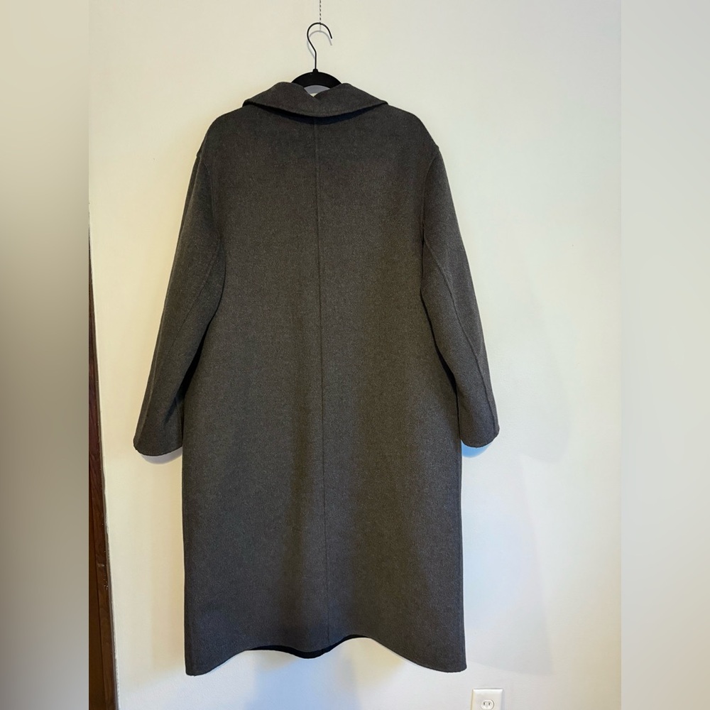 Banana Republic Factory Reversible Double Face Wool Blend Coat - Picture 7 of 8